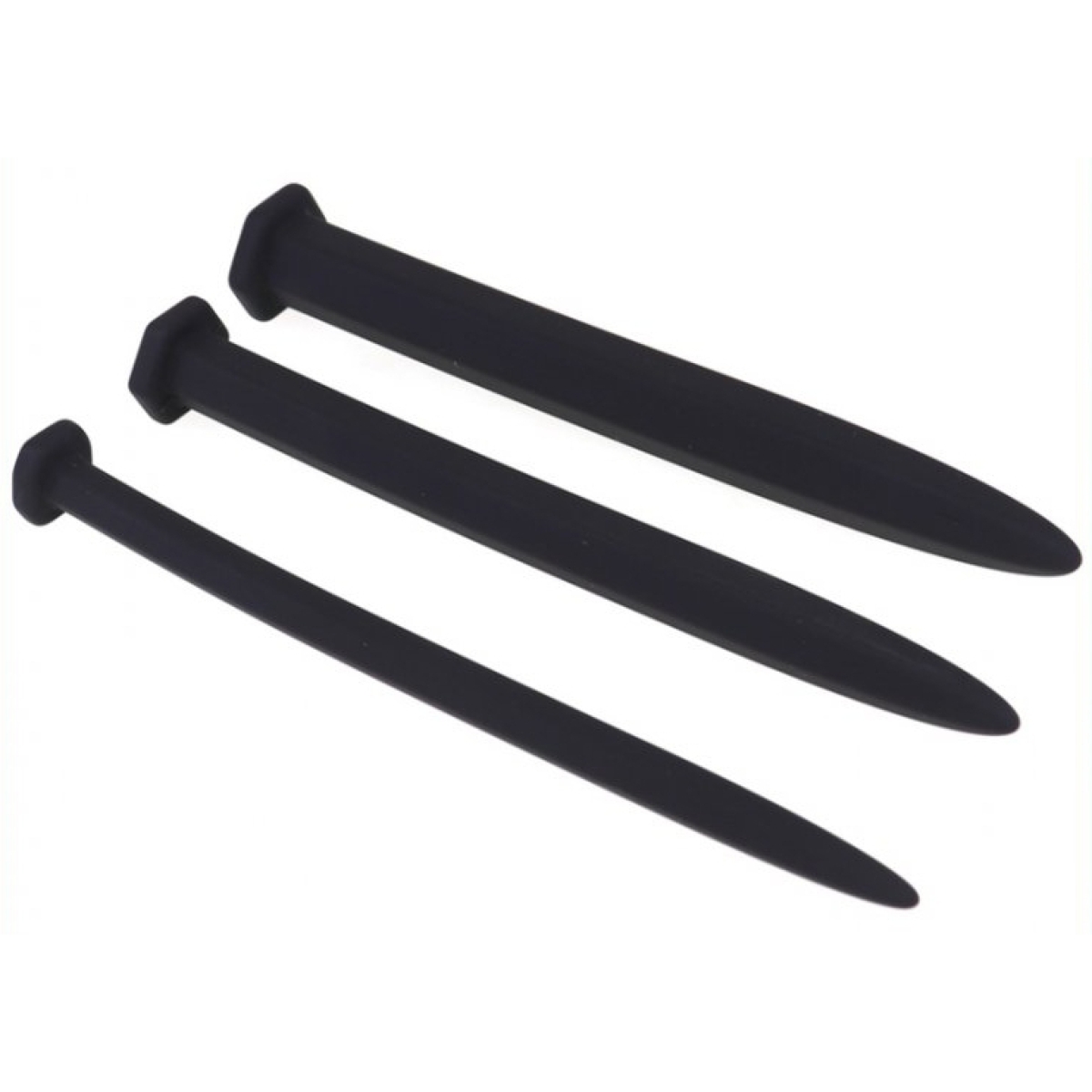 kit de 3 tiges d uretre silicone hexagon 15cm diametres 8 12 16mm