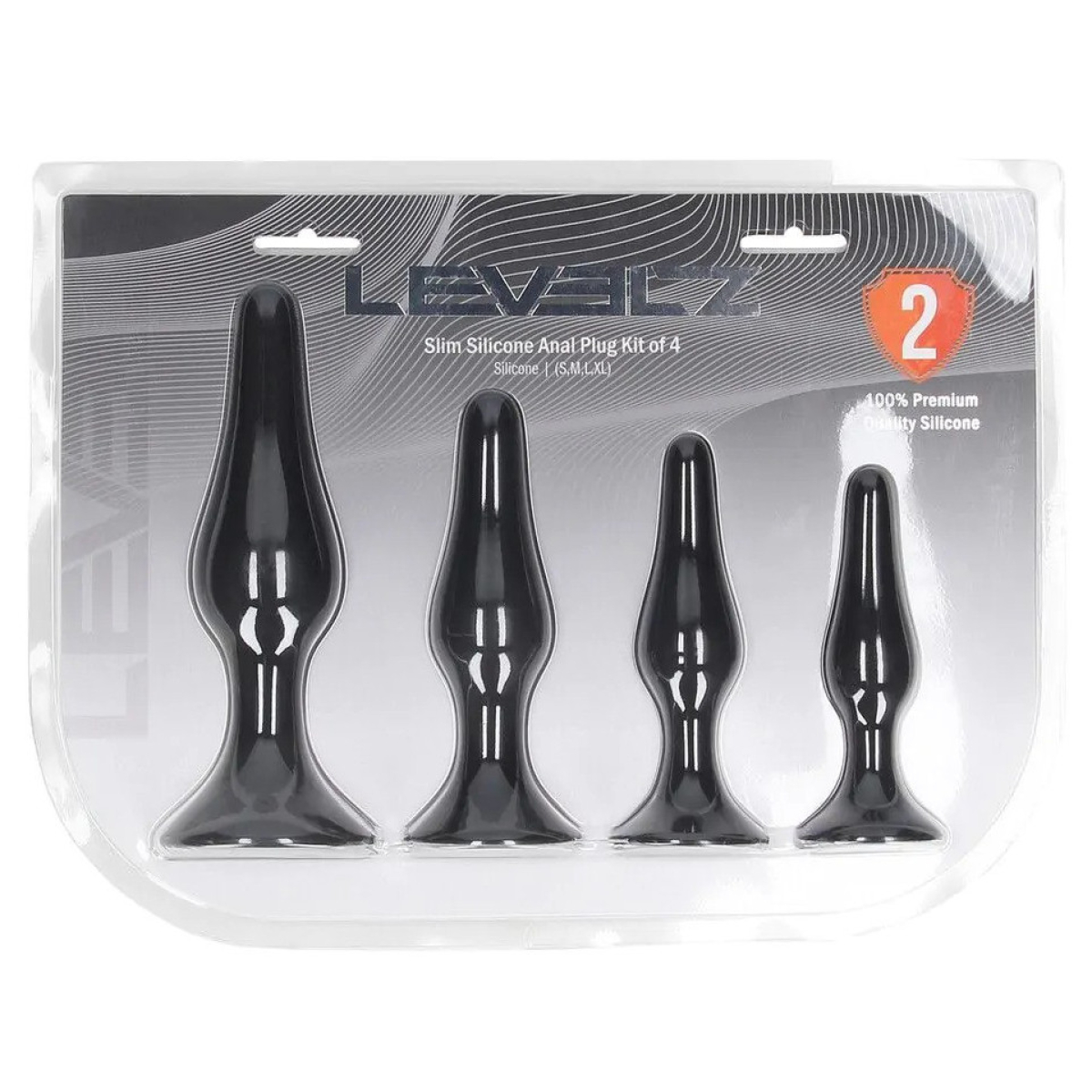 kit de 4 plugs slim noirs 1