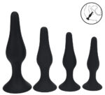 kit de 4 plugs slim noirs