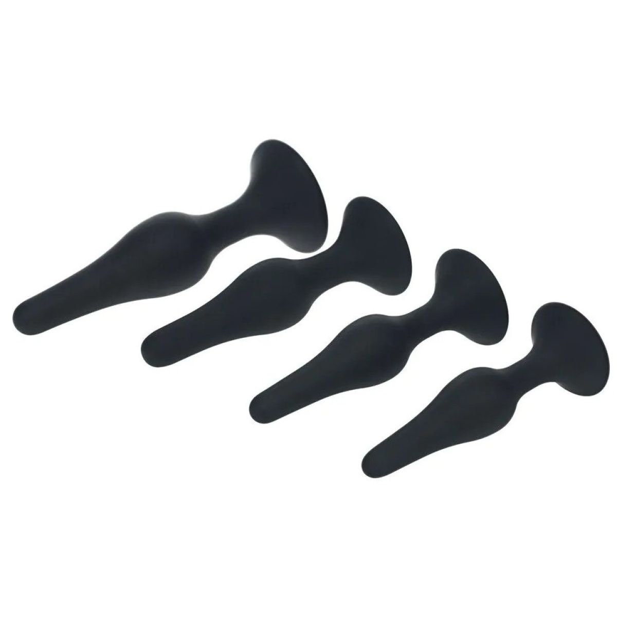 kit de 4 plugs slim noirs 2