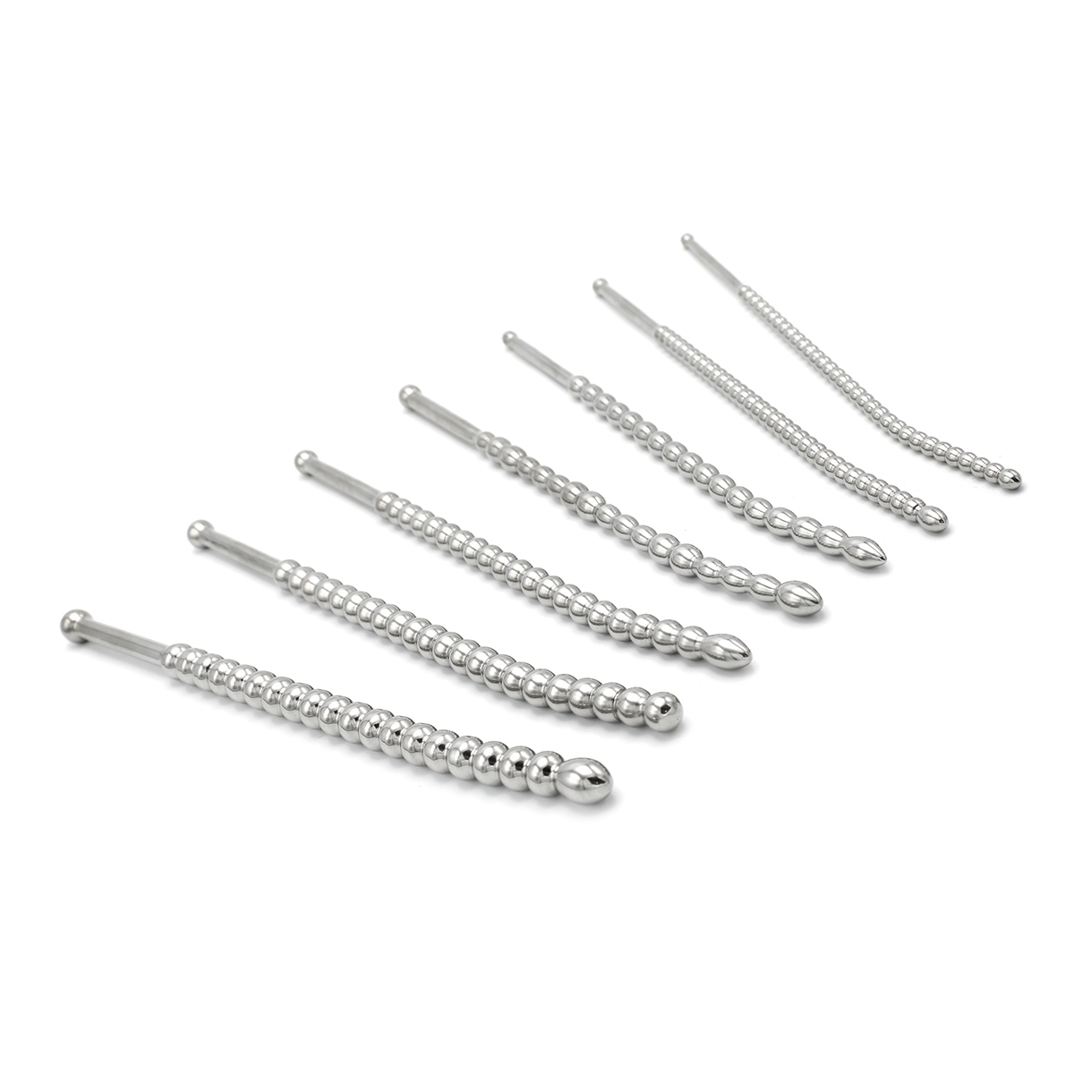 kit de 7 tiges d uretre beaded dilator 20 cm diametres 5 a 10mm 1