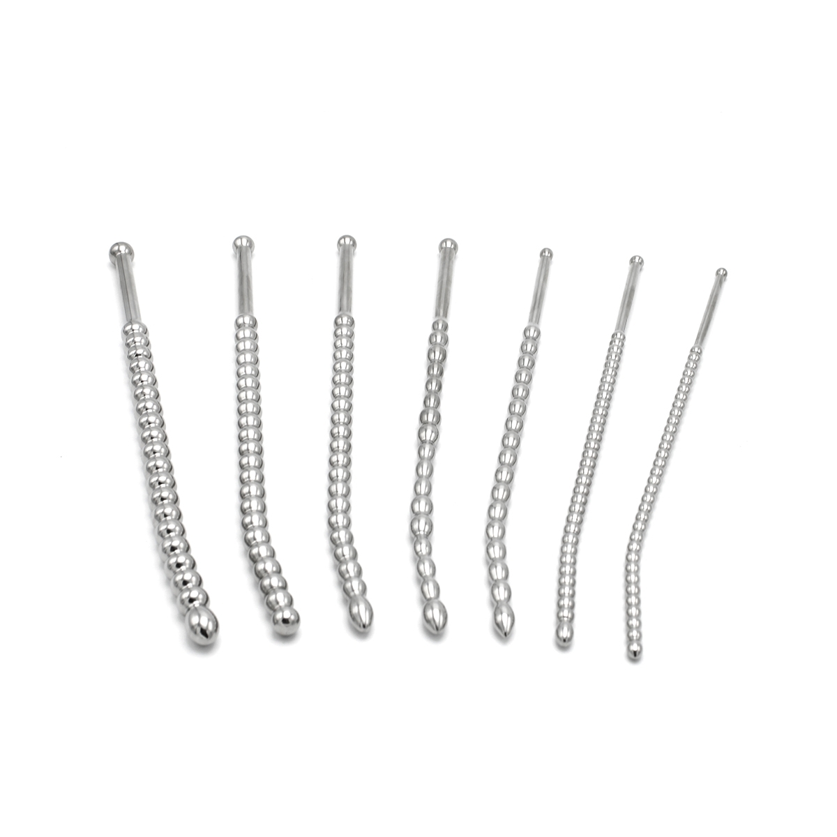 kit de 7 tiges d uretre beaded dilator 20 cm diametres 5 a 10mm 2