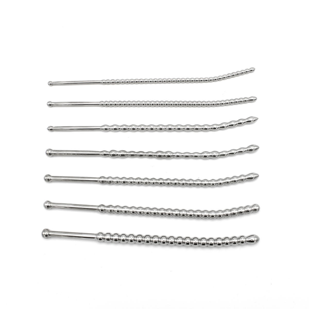 kit de 7 tiges d uretre beaded dilator 20 cm diametres 5 a 10mm 7