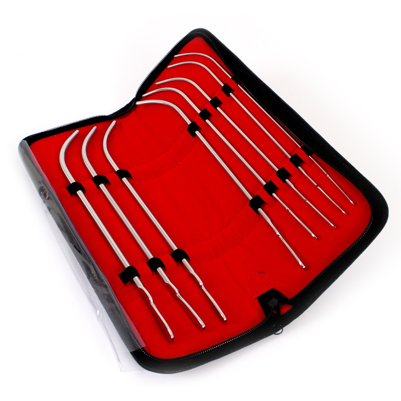 kit de 8 tiges d uretre courbees van buren 22cm diametres 3 a 7mm 1