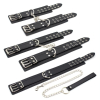 kit menottes et collier double pin noir