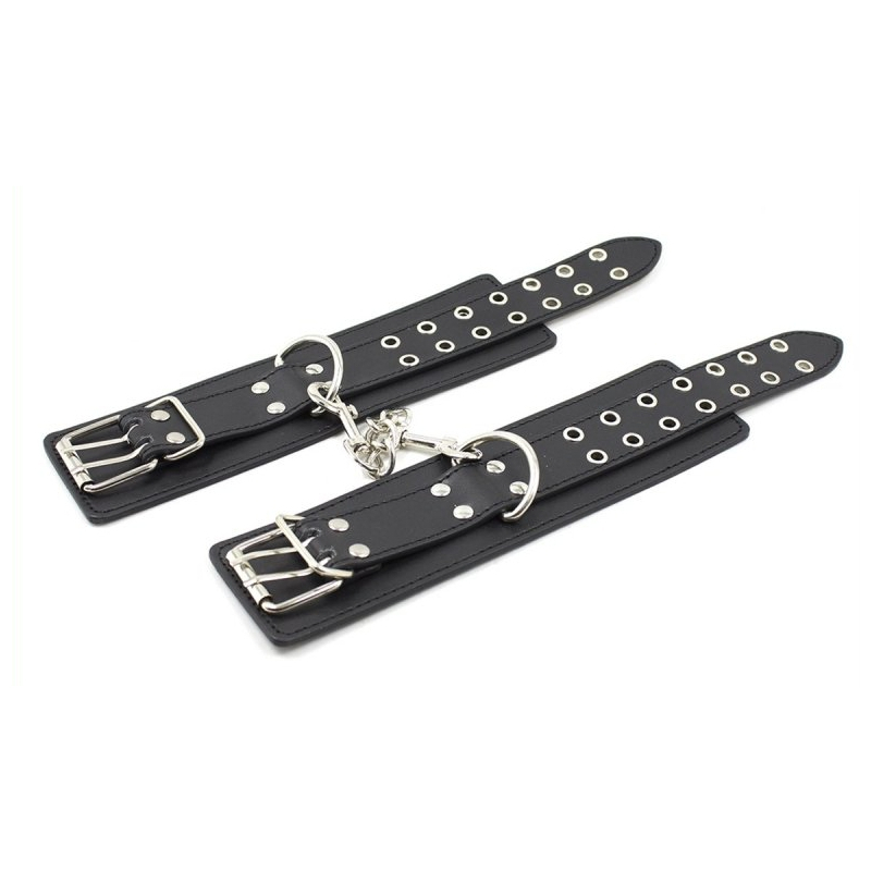 kit menottes et collier double pin noir 2
