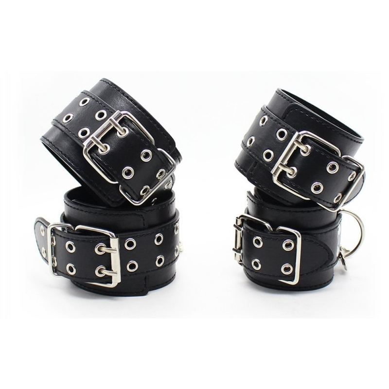 kit menottes et collier double pin noir 3