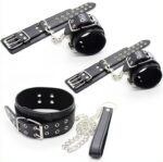 kit menottes et collier double pin noir 4