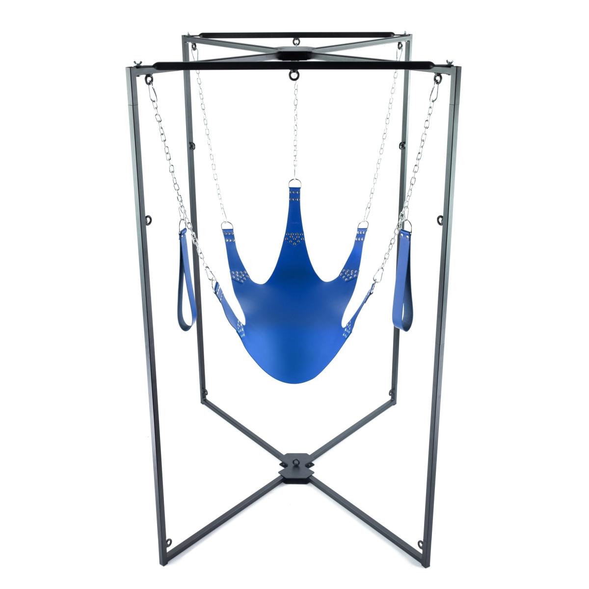 kit sling cuir 5 points bleu armature noire scaled