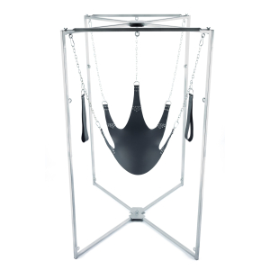 kit sling cuir 5 points noir armature grise scaled