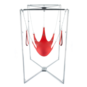 kit sling cuir 5 points rouge armature grise scaled