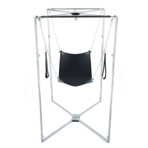 kit sling cuir carre noir armature grise scaled