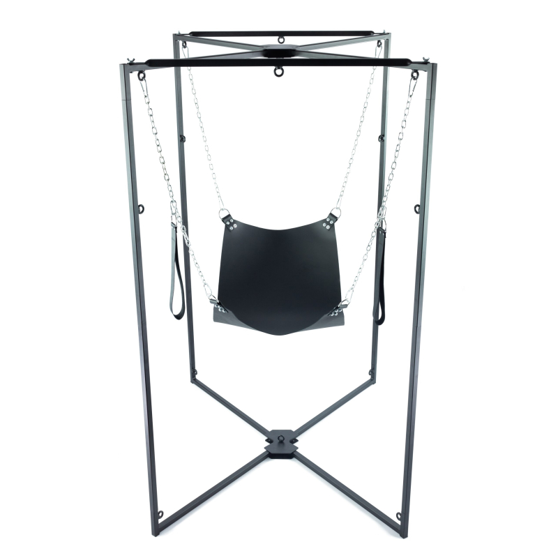 kit sling cuir carre noir armature noire scaled