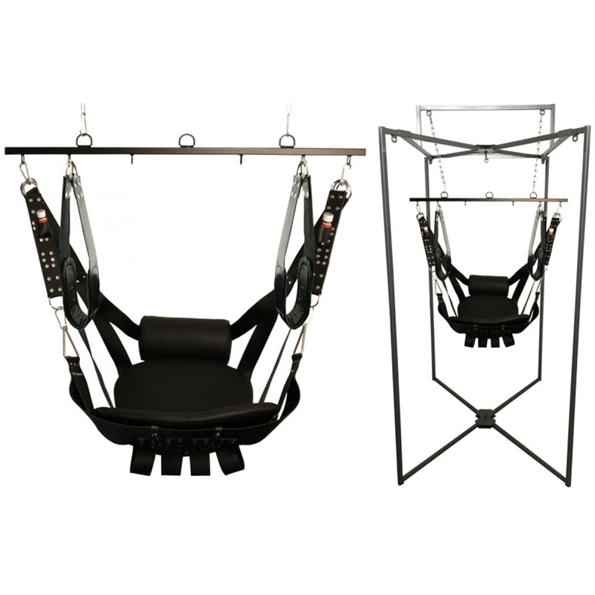 kit sling cuir deluxe vip noir armature grise