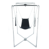 kit sling cuir triangle noir armature grise scaled