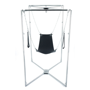 kit sling cuir triangle noir armature grise scaled