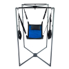 kit sling tissu carre bleu noir armature noire scaled