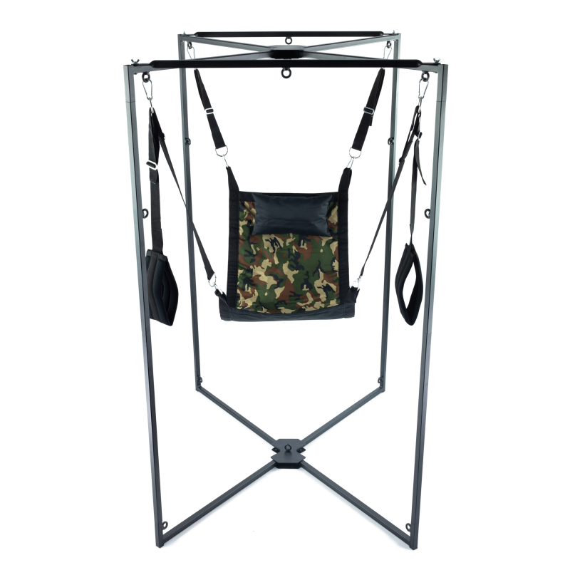 kit sling tissu carre camouflage armature noire scaled