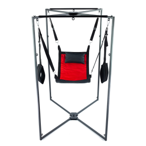 kit sling tissu carre rouge noir armature noire scaled