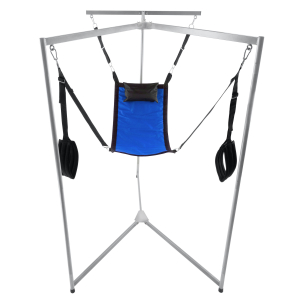 kit sling tissu rectangle bleu armature grise