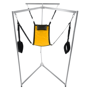 kit sling tissu rectangle jaune armature grise