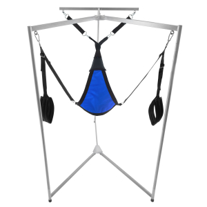 kit sling tissu triangle bleu armature grise