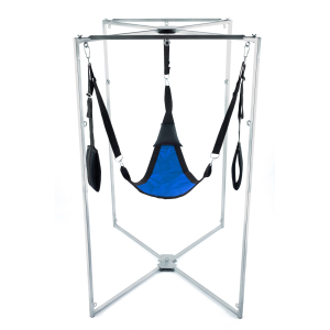 kit sling tissu triangle bleu noir armature grise scaled