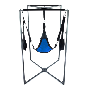 kit sling tissu triangle bleu noir armature noire scaled