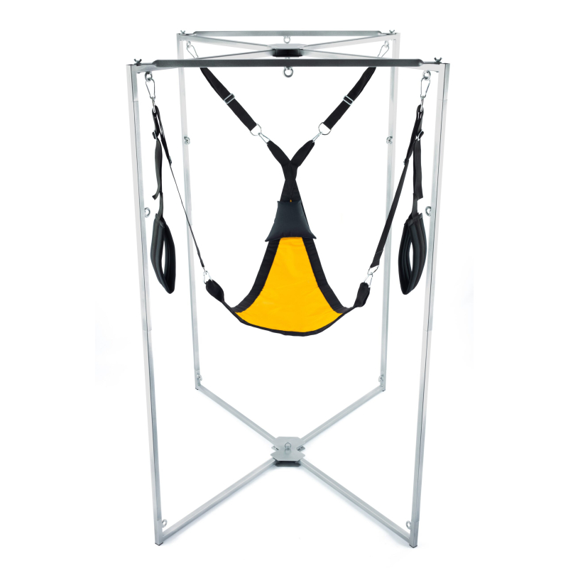 kit sling tissu triangle jaune noir armature grise 1 scaled