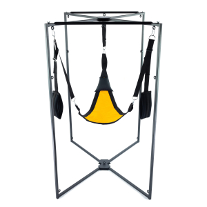 kit sling tissu triangle jaune noir armature noire scaled
