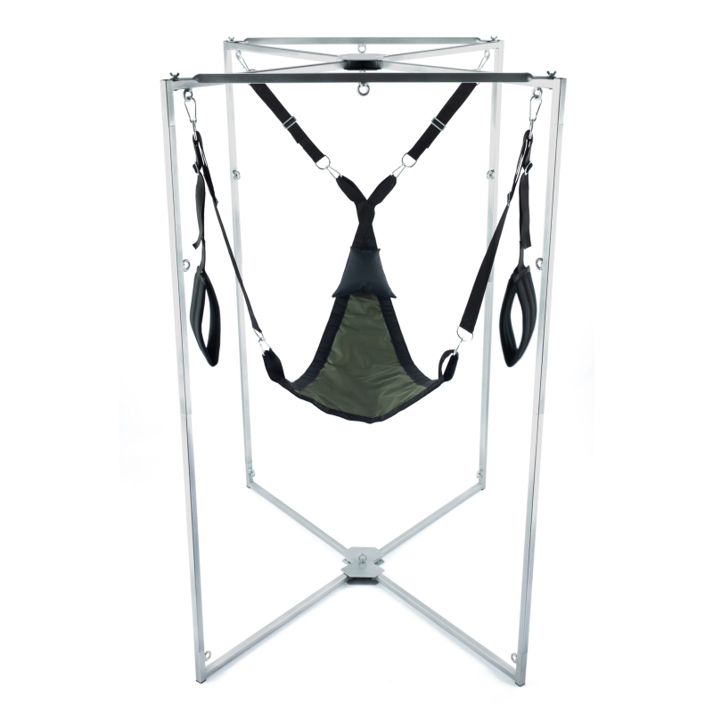 kit sling tissu triangle kaki noir armature grise 1 scaled