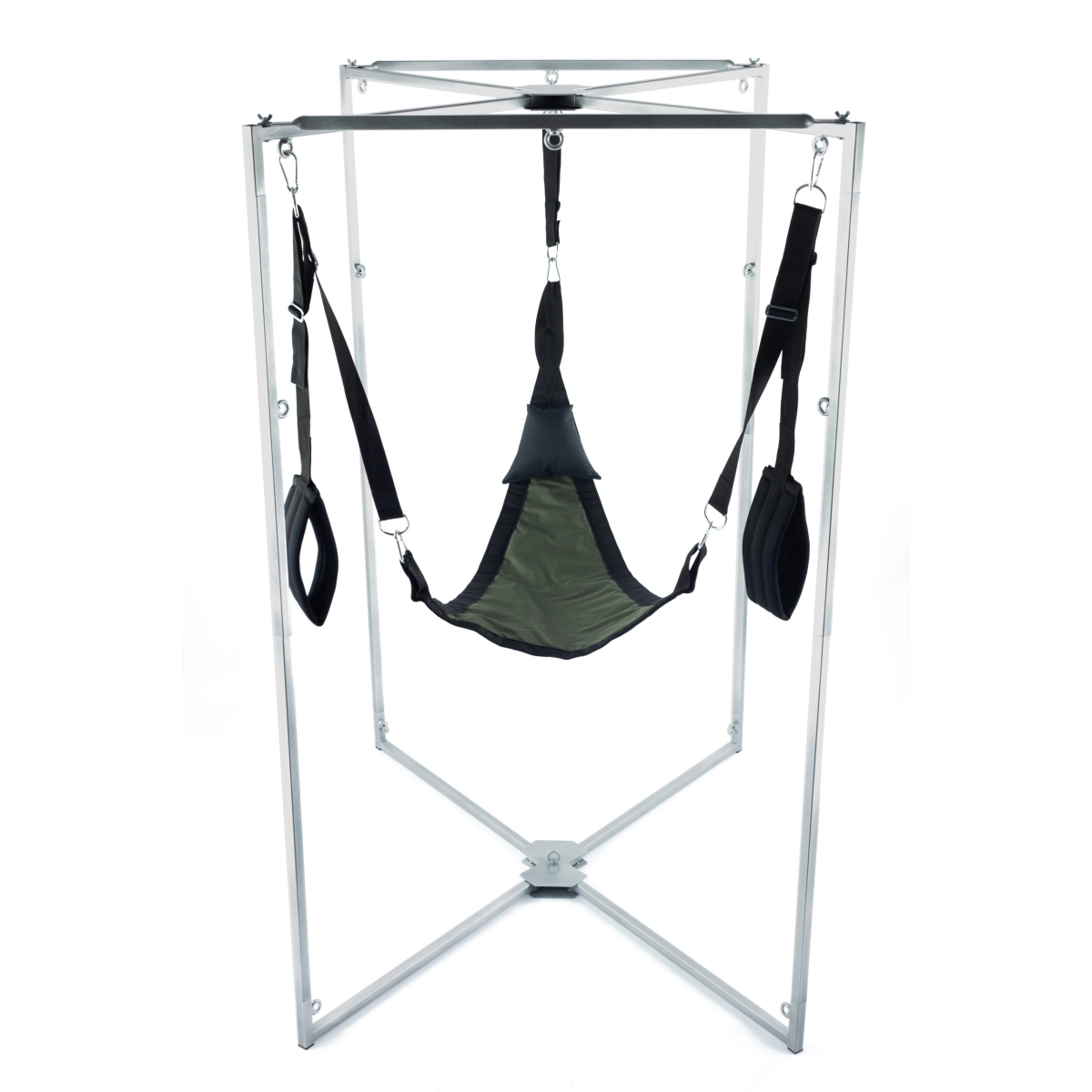 kit sling tissu triangle kaki noir armature grise scaled