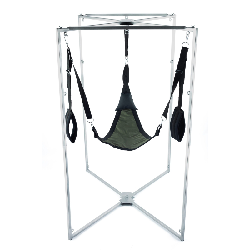 kit sling tissu triangle kaki noir armature grise scaled