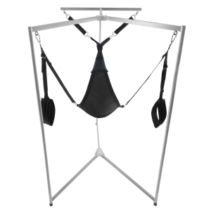 kit sling tissu triangle noir armature grise 3
