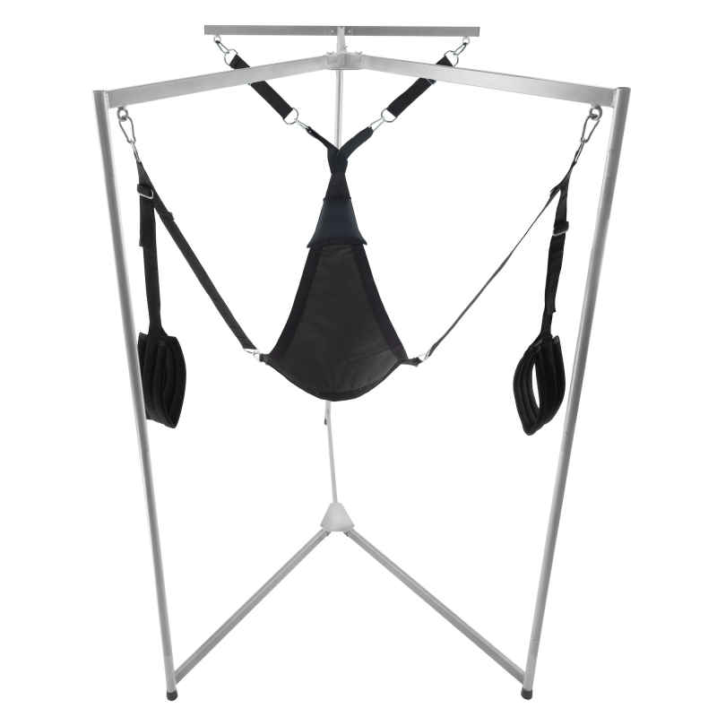 kit sling tissu triangle noir armature grise 3