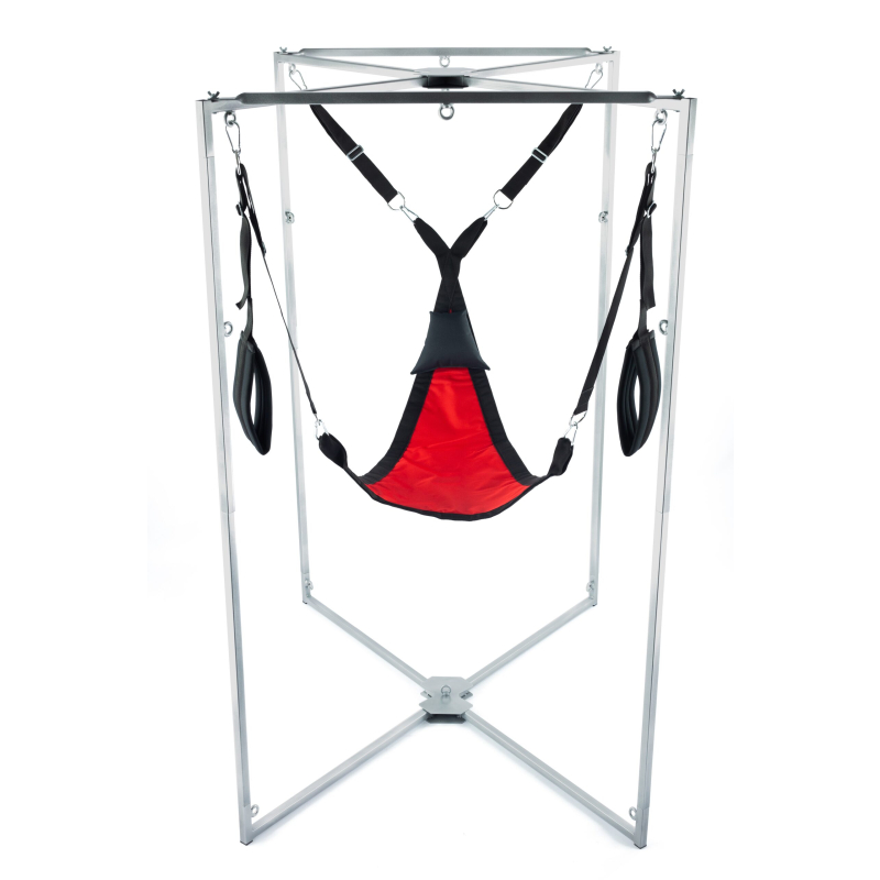 kit sling tissu triangle rouge noir armature grise 1 scaled