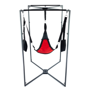 kit sling tissu triangle rouge noir armature noire scaled