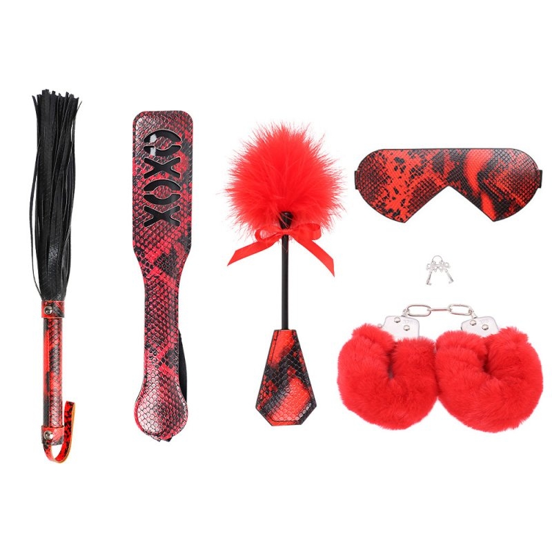kit sm camelia 5 pieces rouge et noir