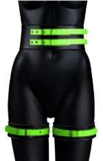 kit sm ceinture et menottes phosphorescentes glow restraint