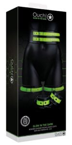 kit sm ceinture et menottes phosphorescentes glow restraint 2