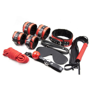 kit sm noir rouge 7 pieces