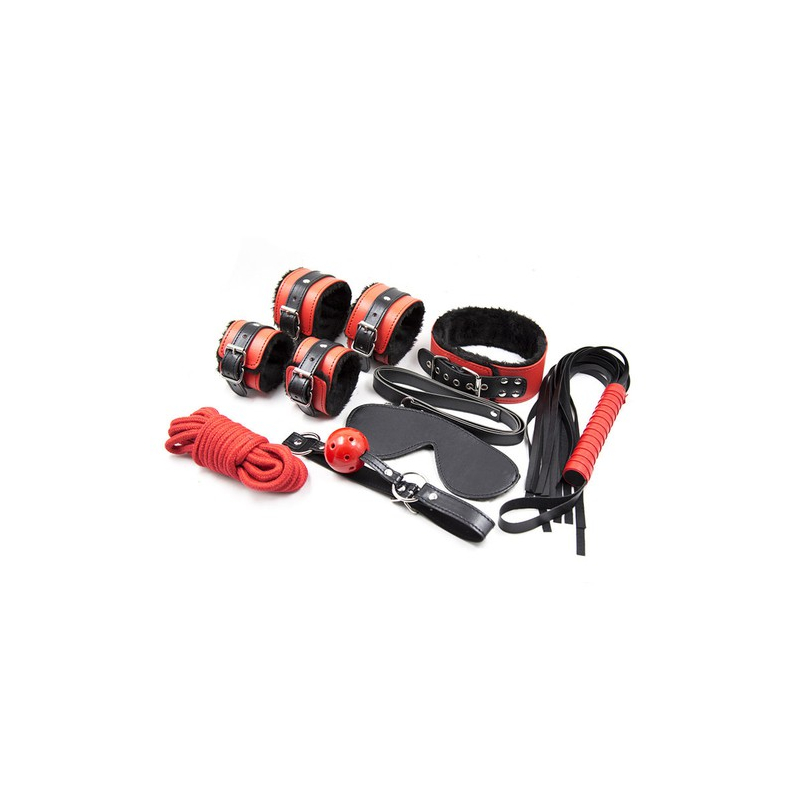 kit sm noir rouge 7 pieces