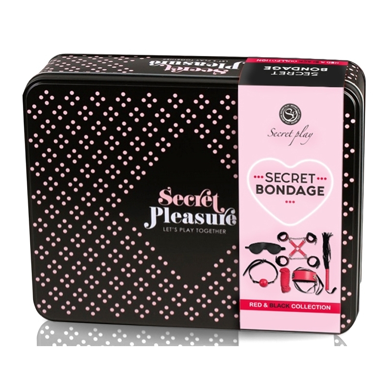 kit sm secret play 8 pieces noir rouge 1