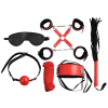 kit sm secret play 8 pieces noir rouge
