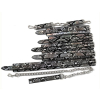kit sm snakine collier et menottes noir argentes 2
