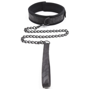 lace neck collar with lead