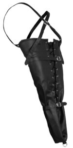 lace up full sleeve arm restraint black 2