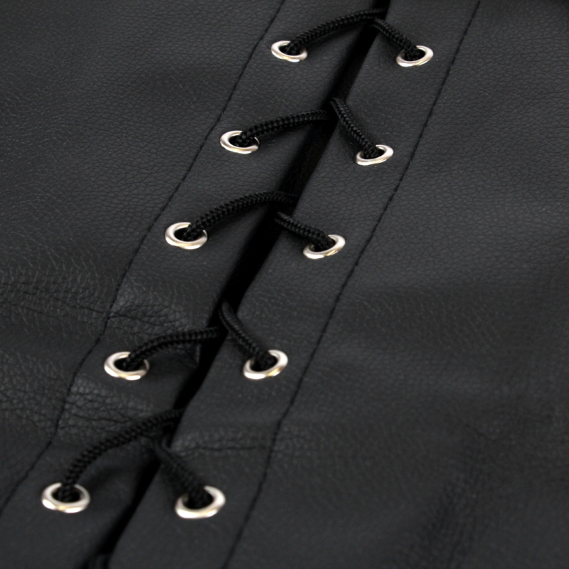 lace up full sleeve arm restraint black 6