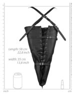 lace up full sleeve arm restraint black 7