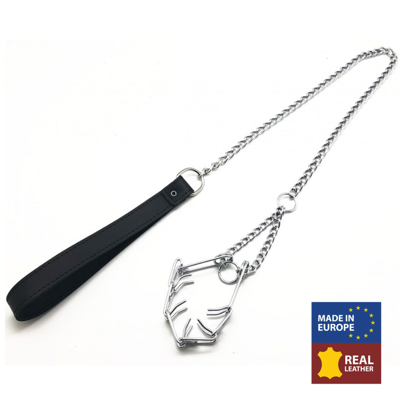 laisse avec collier a points pour penis
